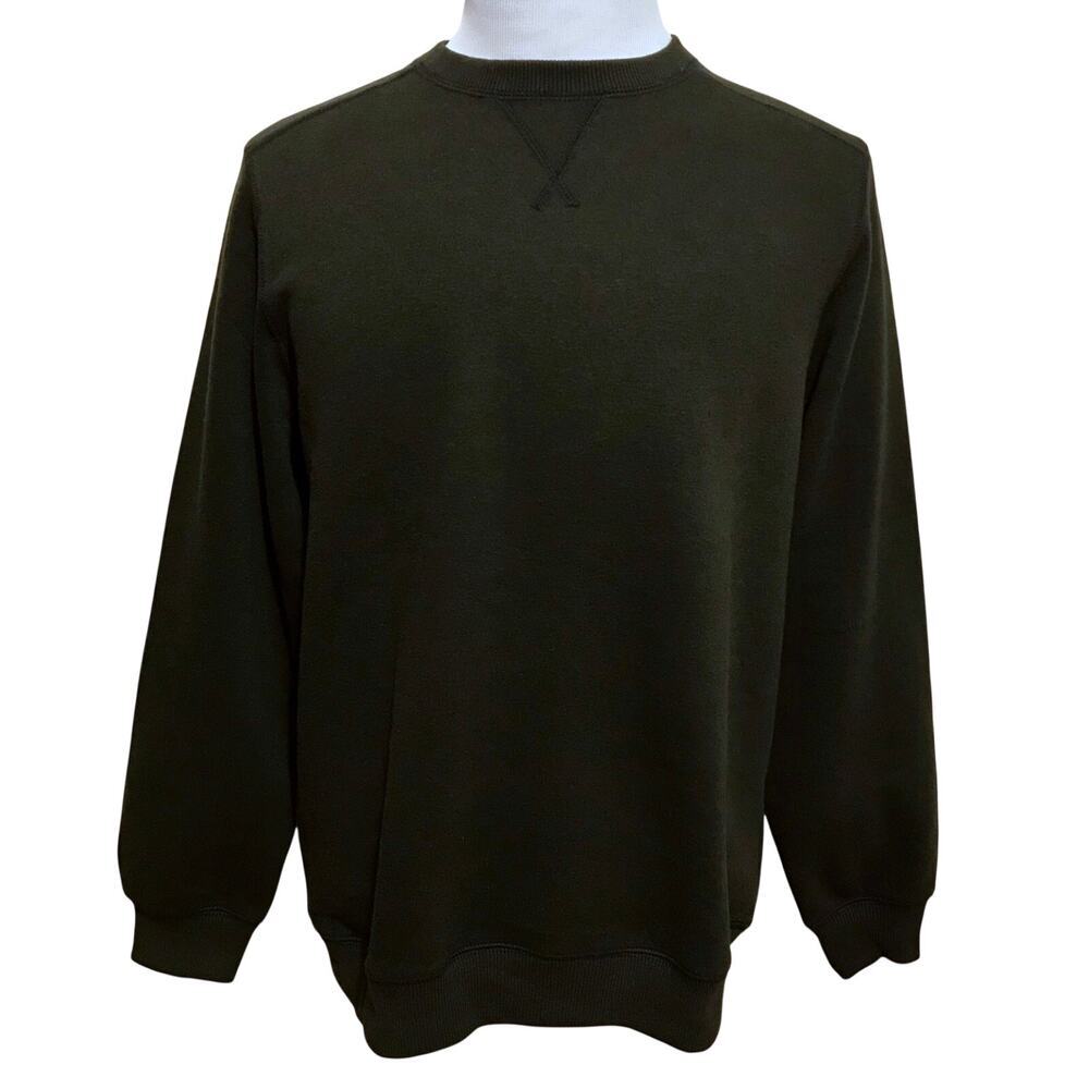 G.H. Bass & Co. NWT Dark Green Pullover Sweatshirt Men M